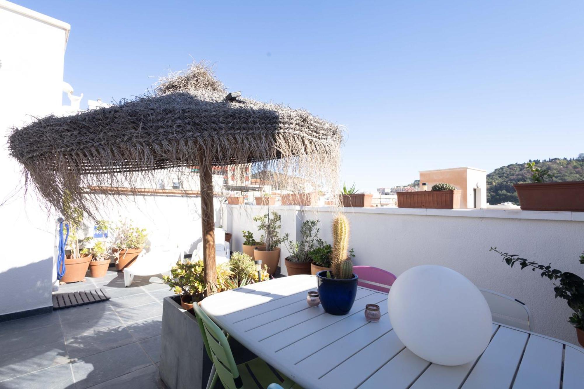 Historic Centre + Rooftop + Parking Málaga Exterior foto